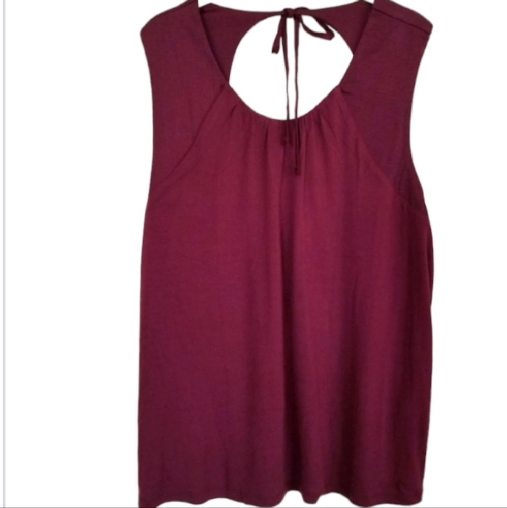BANANA REPUBLIC MIXED MEDIA PINOT NOIR TOP